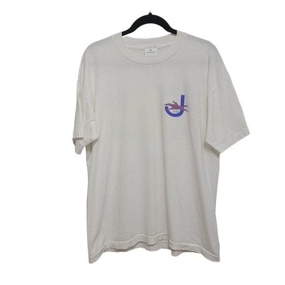 VTG Jockey T-Shirt Mod Horse Logo Tee XL - Picture 1 of 9